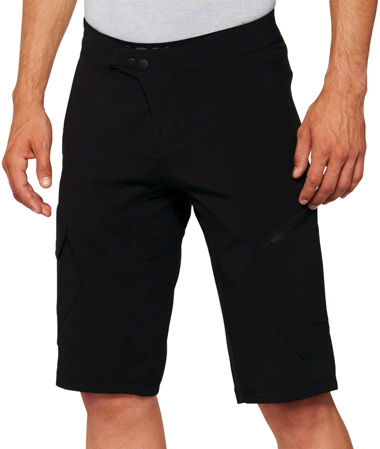 100% Ridecamp Shorts with Liner - Black, Size 34