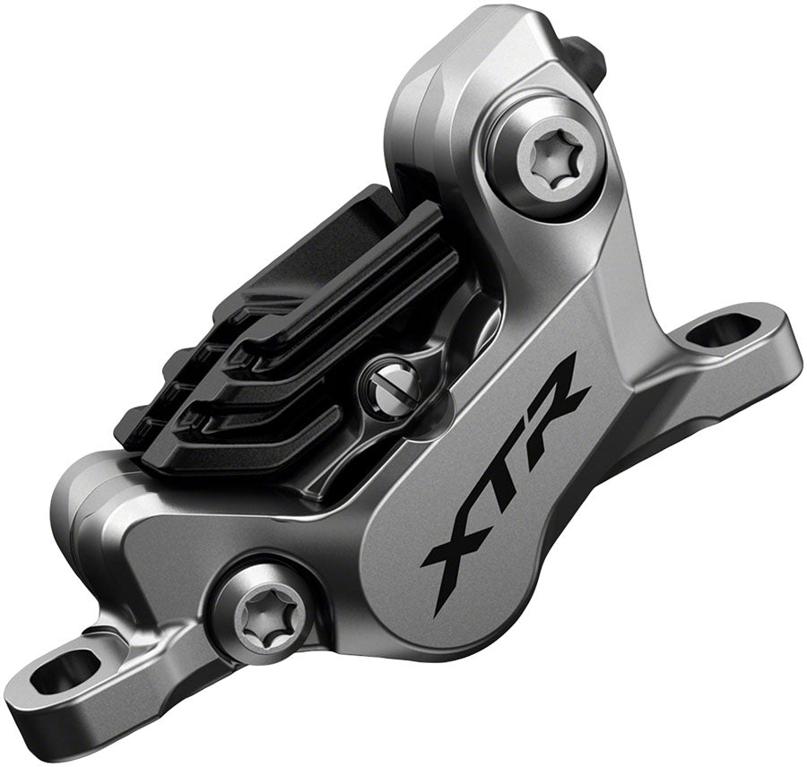Shimano XTR BR-M9120 Disc Brake Caliper - Front or Rear, Post Mount, 4-Piston, Includes Finned Metallic Pads