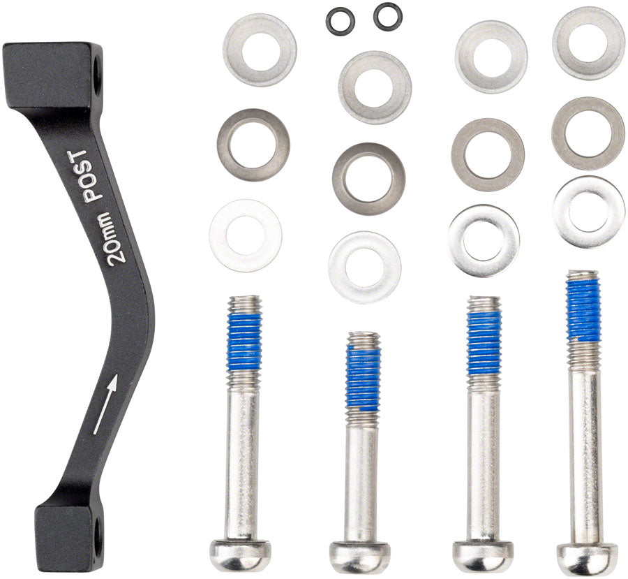 SRAM/ Avid 20mm Post-Mount Disc Caliper to Post Mount Frame/Fork Adaptor with Stainless Bolts Kits for Regular and CPS