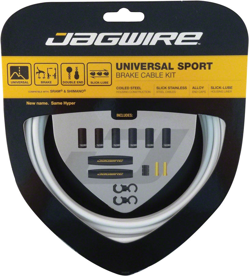 Jagwire Universal Sport Brake Cable Kit, White MPN: UCK412 Brake Cable & Housing Set Universal Sport Brake Kit