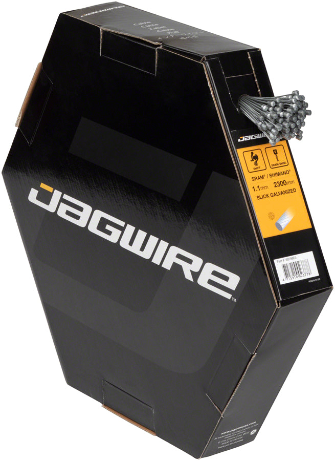 Jagwire Sport Shift Cable - 1.1 x 2300mm, Slick Galvanized Steel, For SRAM/Shimano, Box of 100 MPN: 6009863 Derailleur Cable Shift Cable File Box