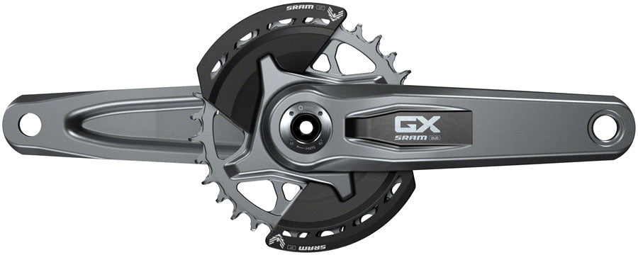 SRAM GX Eagle T-Type Wide Crankset - 165mm, 12-Speed, 32t Chainring, Direct Mount, 2-Guards, DUB Spindle Interface, Dark