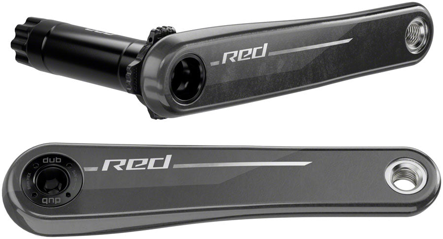 SRAM RED Crank Arm Assembly - 160mm, 12-Speed, 8-Bolt Direct Mount, DUB Spindle Interface, Natural Carbon, E1