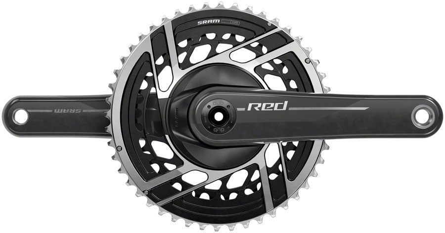 SRAM RED Crankset - 165mm, 2x 12-Speed, 50/37t, 8-Bolt Direct Mount, DUB Spindle Interface, Natural Carbon, E1