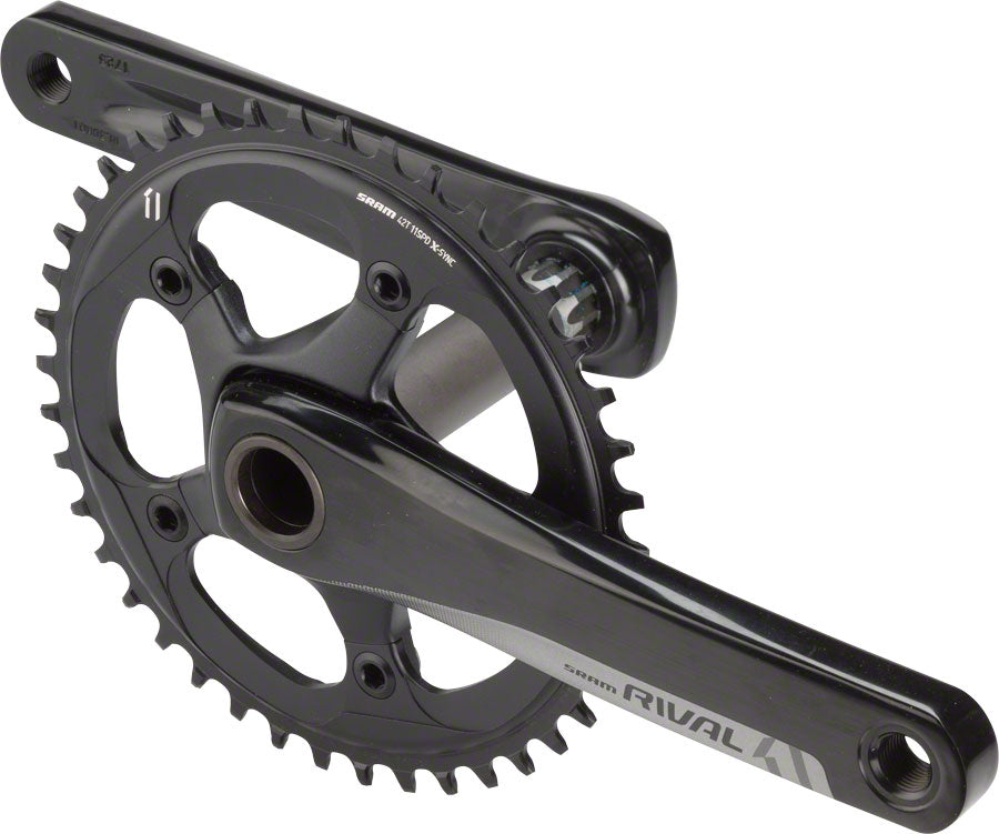 SRAM Rival 1 Crankset - 172.5mm, 10/11-Speed, 42t, 110 BCD, GXP Spindle Interface, Black MPN: 00.6118.368.001 UPC: 710845770234 Crankset Rival 1 Crankset