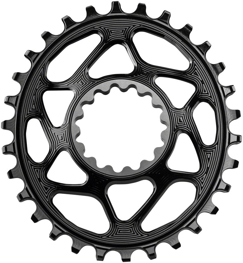 absoluteBLACK Oval Narrow-Wide Direct Mount Chainring - 30t, e*thirteen Direct Mount, 3mm Offset, Black MPN: OVE13/30BK Direct Mount Chainrings Oval Direct Mount Chainring for e*thirteen