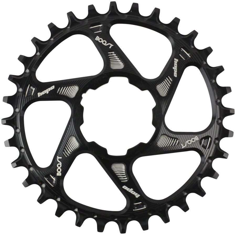 Hope Spiderless Retainer Chainring - 32t, Boost, Hope Direct Mount, Black