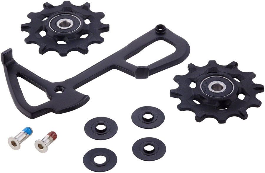 SRAM GX 1X11/Force1/Rival1 Type 2.1 Rear Derailleur Pulley Kit and Long Cage Assembly MPN: 11.7518.059.000 UPC: 710845766015 Cage Assembly Rear Derailleur Cage Assembly Parts