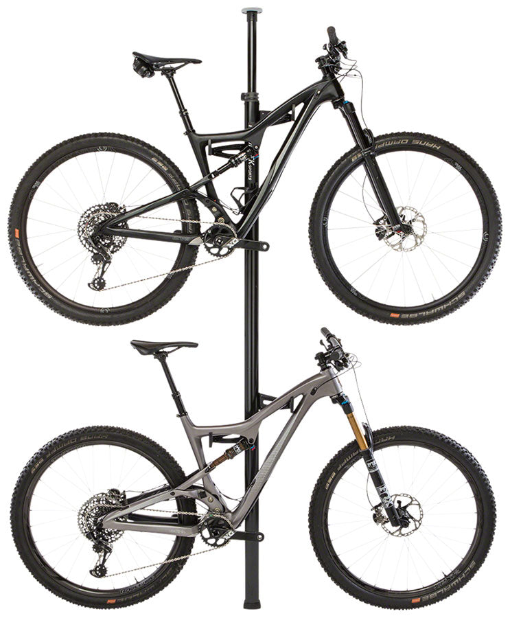 Feedback Sports Velo Column Display Stand - 2-Bike, Tension Pole, Black - Racks, Display/Storage - Velo Column  Display Stand