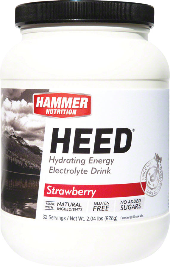Hammer HEED: Strawberry 32 Servings MPN: HS32 UPC: 602059322159 Sport Fuel HEED Sports Drink