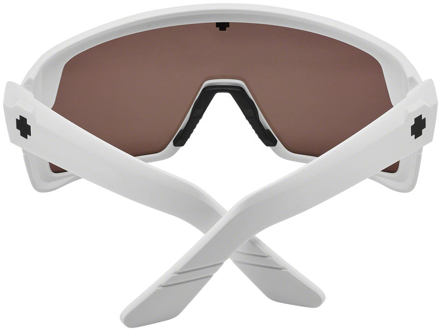 SPY+ Monolith Sunglasses - Matte White, Happy Bronze with Platinum Spectra Mirror Lenses MPN: 6.7E+12 UPC: 648478809727 Sunglasses Monolith Sunglasses