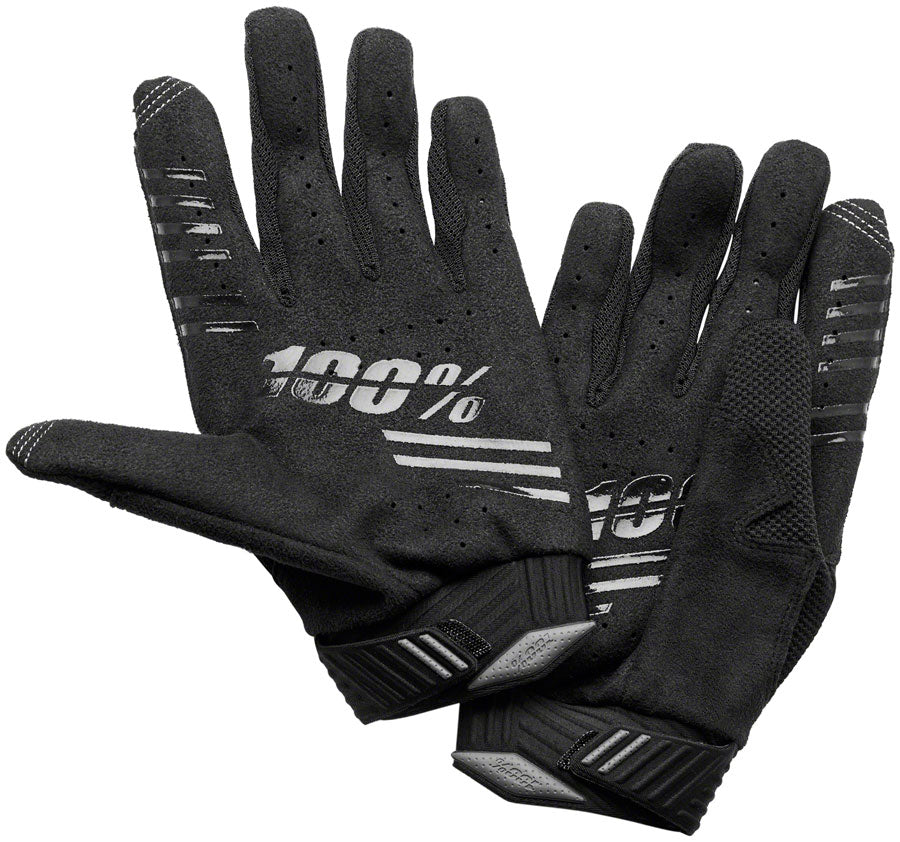 100% R-Core Gloves - Black, Full Finger, Men's, Small - Gloves - R-Core Gloves