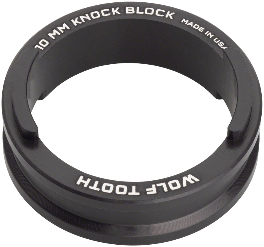 Wolf Tooth Headset Spacer Knock Block - 10mm, Black MPN: SPACER-KNOCK-BLK-10MM UPC: 810006802597 Headset Stack Spacer Knock Block Headset Spacer
