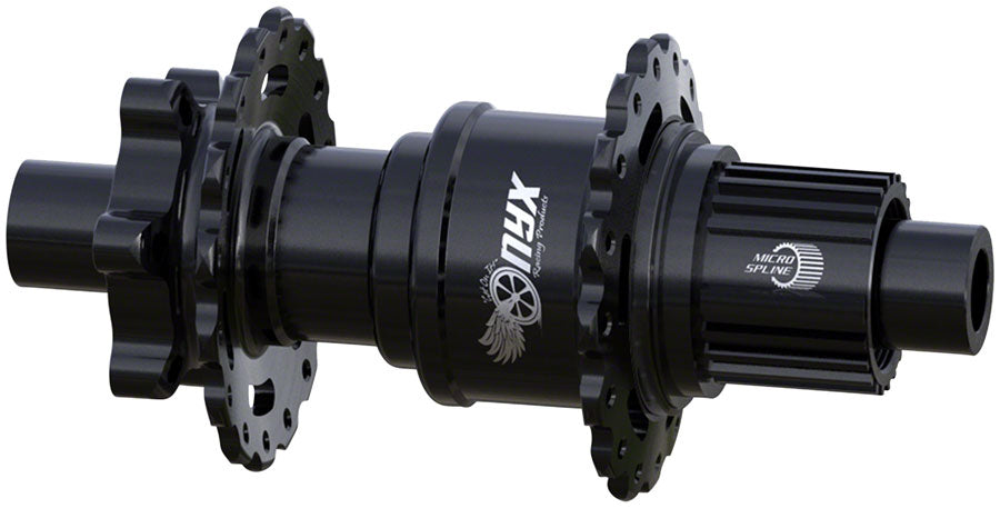 Onyx Vesper Rear Hub - 12 x 148mm, 6-Bolt, Black, 32H, Micro Spline