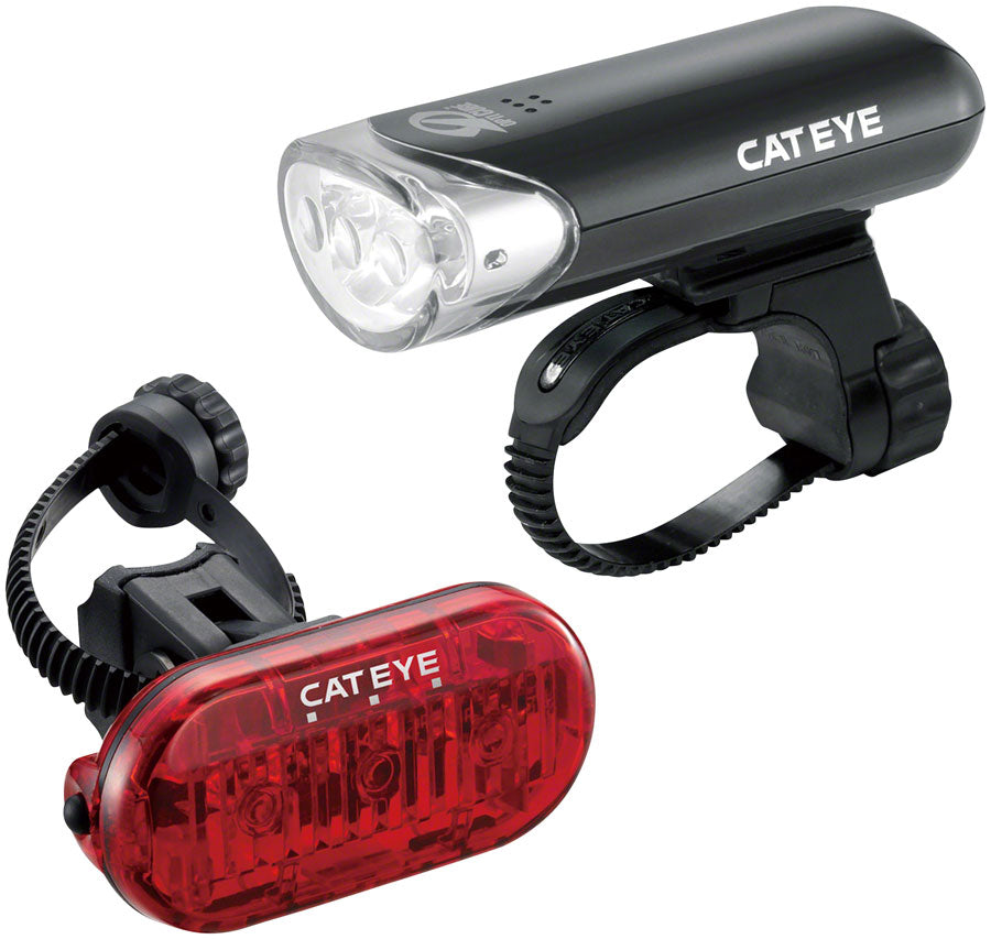 CatEye HL-EL135 LED Headlight and Omni3 LED Taillight Set: Black