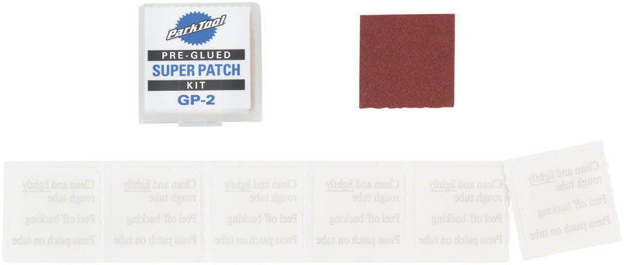 Park Tool Glueless Patch Kit: Carded and Sold as Each - Patch Kit - Super Patch Kit