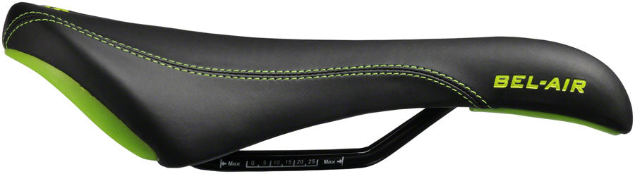 SDG Bel-Air RL Saddle - Steel, Black/Green MPN: 00081 UPC: 812367014657 Saddles Bel-Air RL Saddle