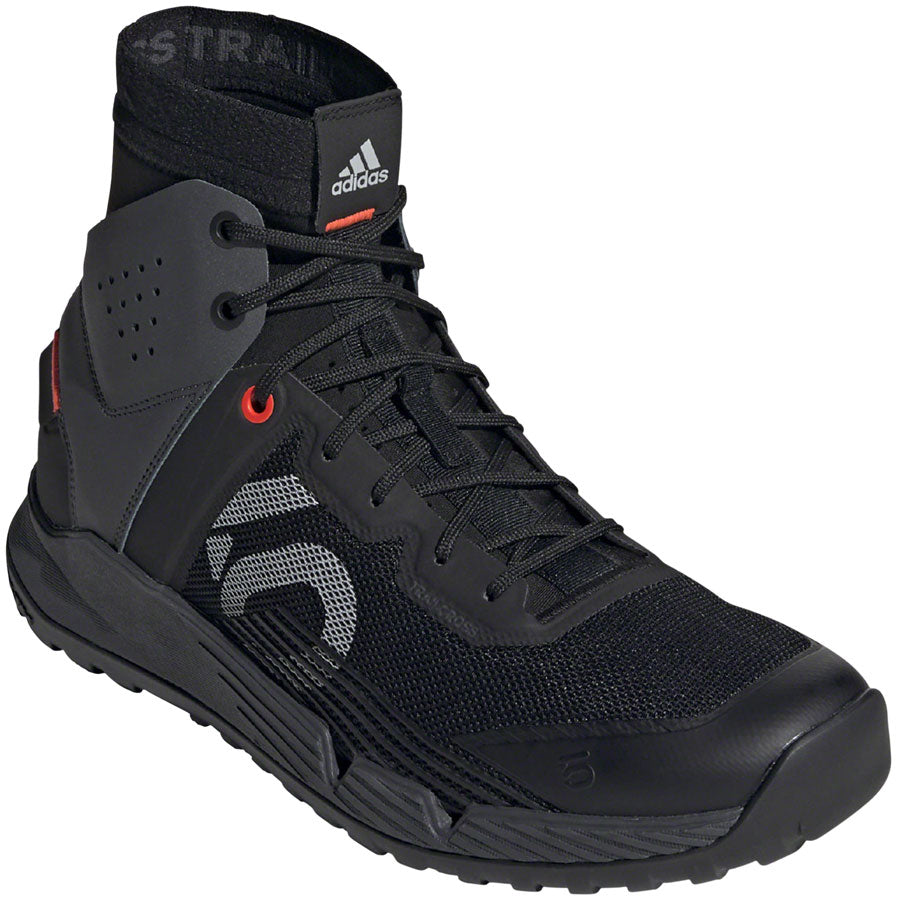 Five Ten Trailcross Mid Pro Flat Shoes - Men's, Core Black / Gray Two / Solar Red, 9.5