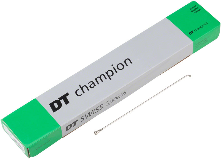 DT Swiss Champion 2.0 258mm Silver Spokes Box of 100