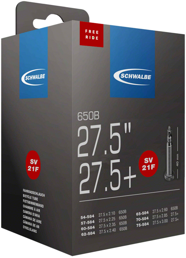 Schwalbe Freeride Tube - 27.5/27.5+ x 2.1 - 3, 40mm Presta Valve