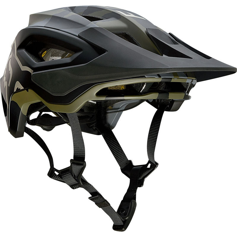 Fox Racing Speedframe Pro Helmet w/ MIPS, Fidlock - Green Camo, Medium - Helmets - Speedframe Pro Helmet