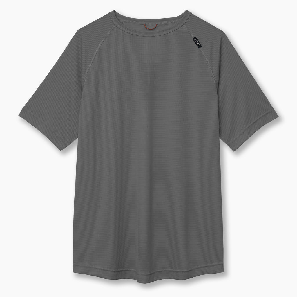 Ketl Mtn Nofry Sun Shirt Short Sleeve - SPF/UPF 30+ Sun Protection Shirt Lightweight For Summer Travel - Grey Men's
