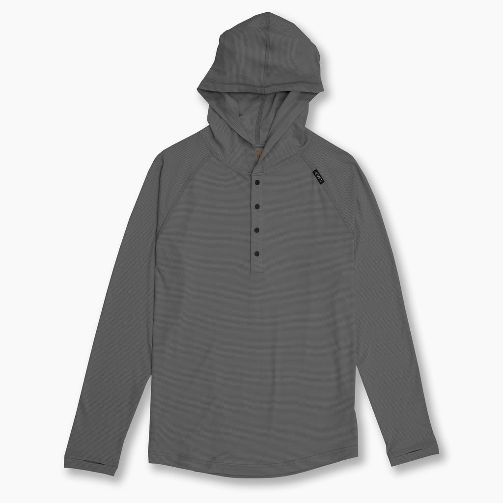 KETL Mtn Nofry Sun Hoodie - SPF/UPF 30+ Sun Protection Shirt Lightweight For Summer Travel - Grey Men's