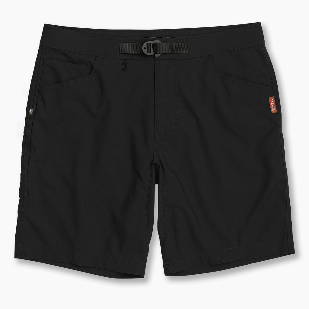 KETL Mtn Shenanigan Hiking Shorts - Lightweight, Stretchy, Packable Men's Travel Shorts Black Men's