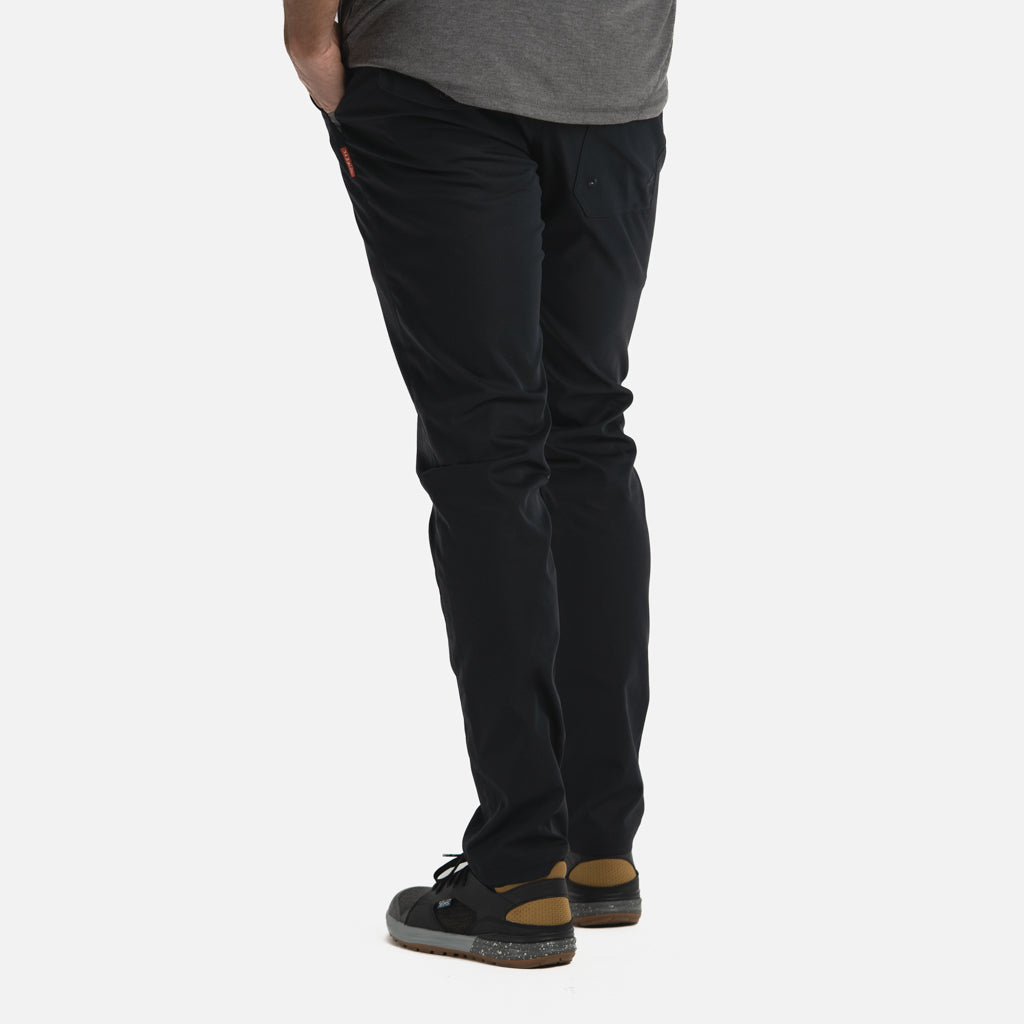 KETL Mtn Tomfoolery Travel Pants 34" Inseam: Stretchy, Packable, Casual Chino Style W/ Zipper Pockets - Black Men's Casual Pants Tomfoolery Travel Pant 34"