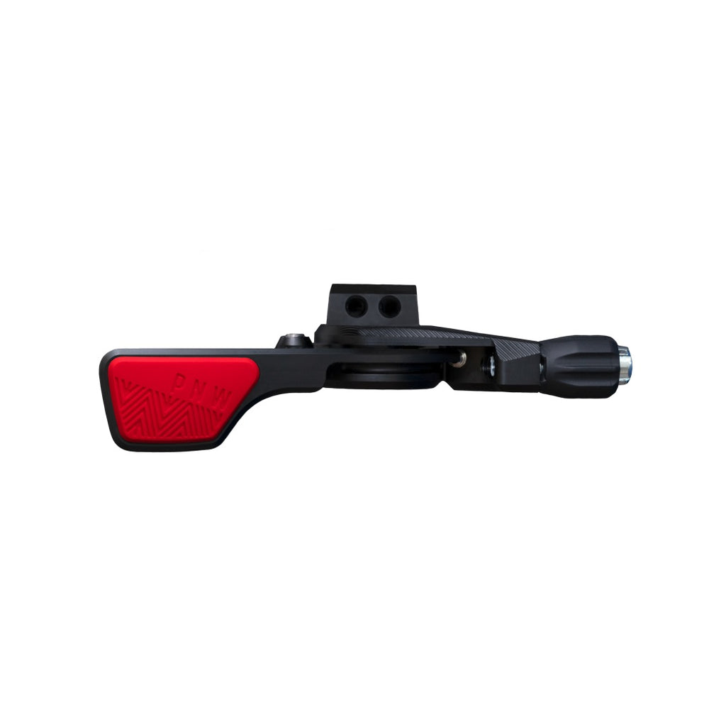 PNW Loam Lever Dropper Post Lever Kit, 22.2 Clamp, Black/Red MPN: LLBRS UPC: 810035870291 Dropper Seatpost Remote Loam Dropper Remote
