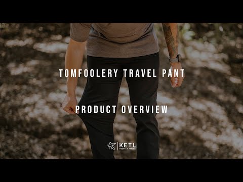 Video: KETL Mtn Tomfoolery Travel Pants 32" Inseam: Stretchy, Packable, Casual Chino Style W/ Zipper Pockets - Black Men's Casual Pants Tomfoolery Travel Pant 32"