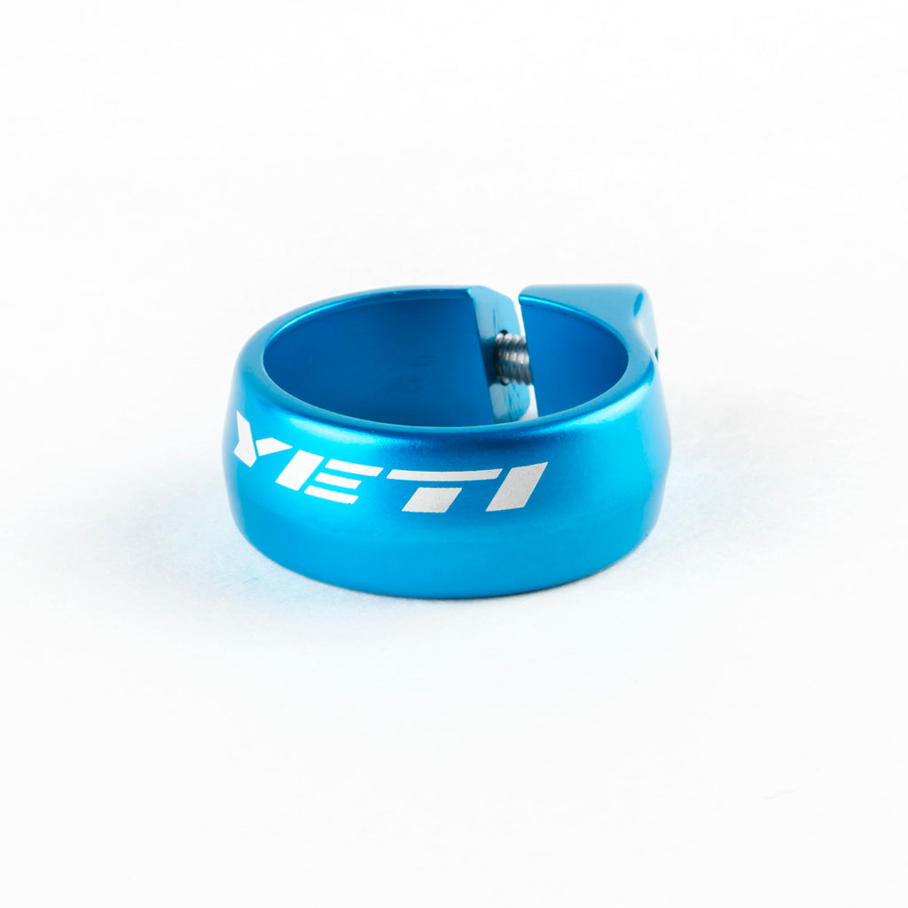 Yeti Seat Clamp 35mm/34.9mm Turquoise Bolt On MPN: 300060076 Seatpost Clamp Bolt On