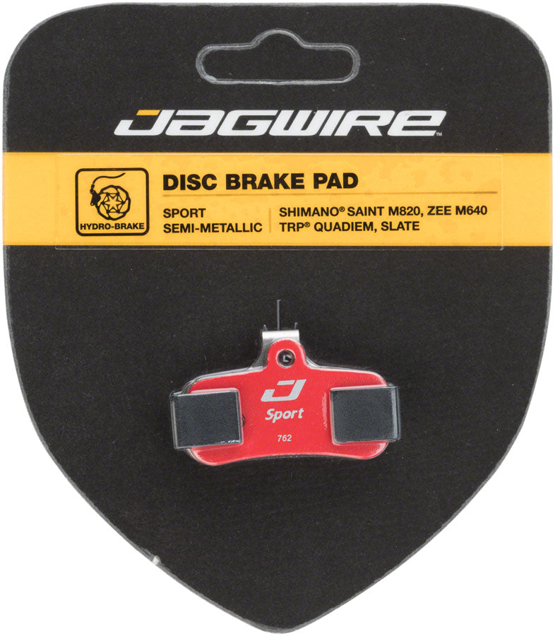 Jagwire Sport Semi-Metallic Disc Brake Pads - For Shimano Deore XT M8020, Saint M810/M820, and Zee M640 - Disc Brake Pad - Shimano Compatible Disc Brake Pads