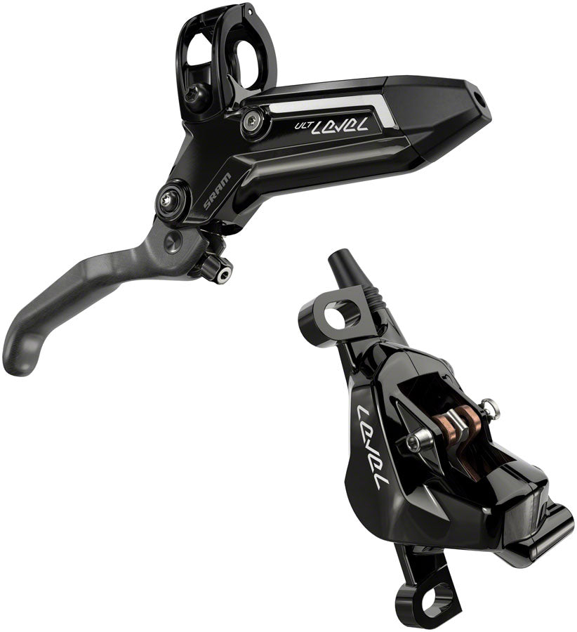 SRAM Level Ultimate Stealth Disc Brake and Lever - Front, Post Mount, 2-Piston, Carbon Lever, Titanium Hardware, Gloss