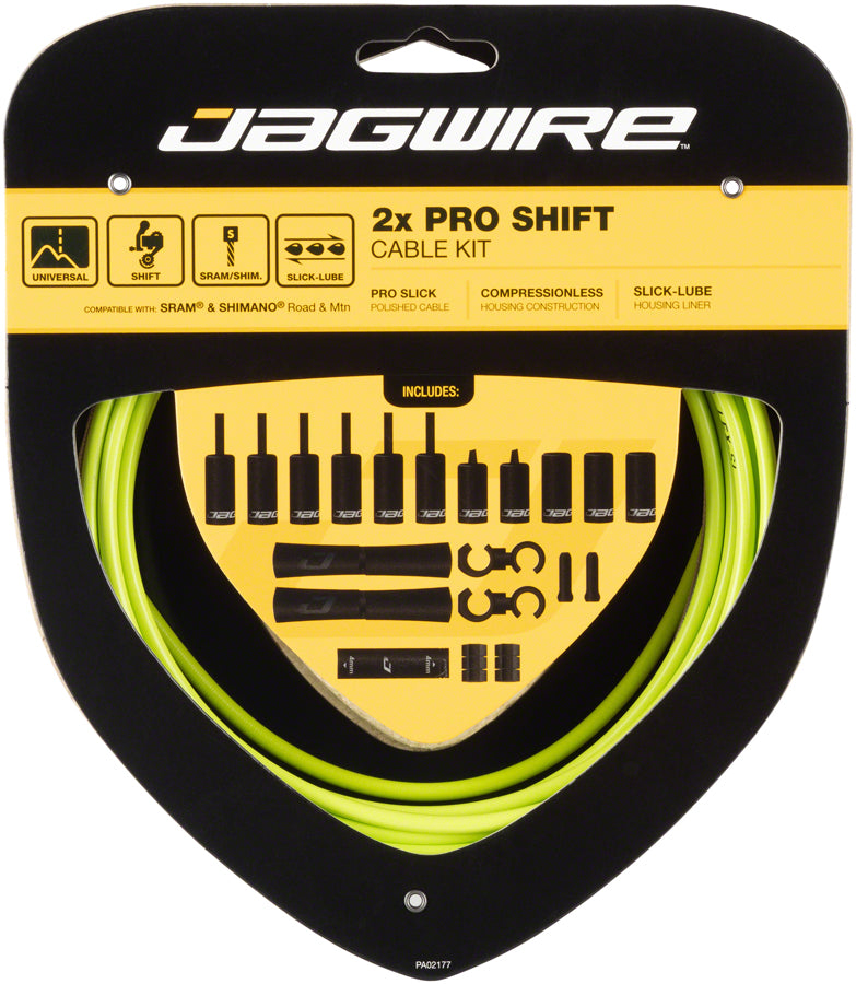 Jagwire Pro Shift Kit Road/Mountain SRAM/Shimano, Organic Green