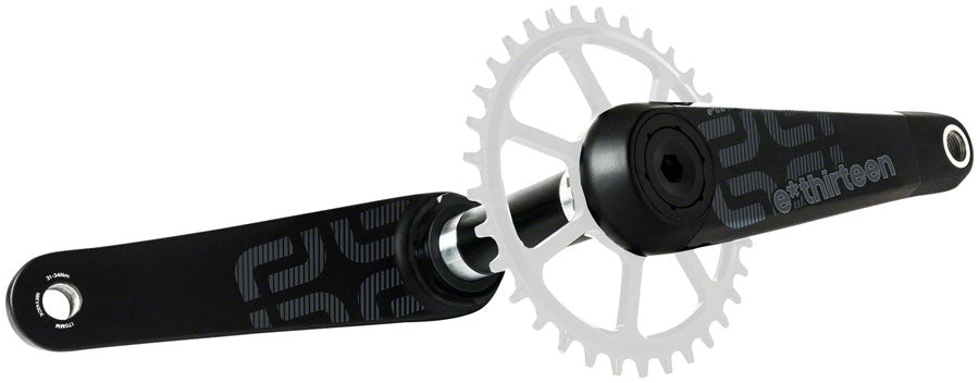 e*thirteen TRS Race Carbon Crankset - 170mm, 73mm, 30mm Spindle with e-thirteen P3 Connect Interface, Black