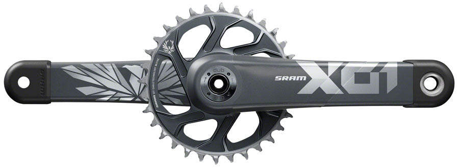 SRAM X01 Eagle Boost Crankset - 165mm, 12-Speed, 32t, Direct Mount, DUB Spindle Interface, Lunar/Polar, C2