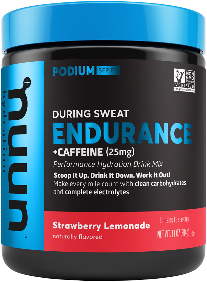 Nuun Endurance Hydration Drink Mix: Strawberry Lemonade + Caffeine, 16 Serving Canister MPN: 1345310 UPC: 811660022383 Sport Hydration Endurance Drink Mix