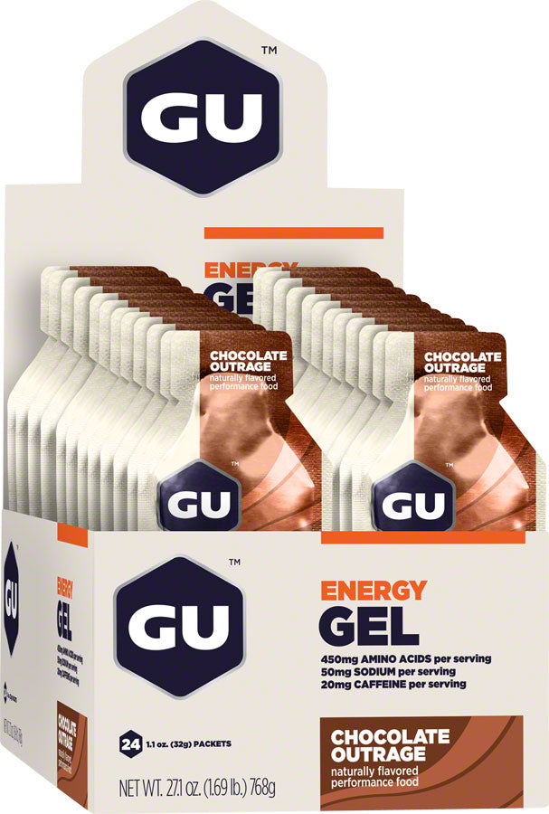 GU Energy Gel - Chocolate, Box of 24 MPN: 123046 UPC: 769493200013 Gel Energy Gel