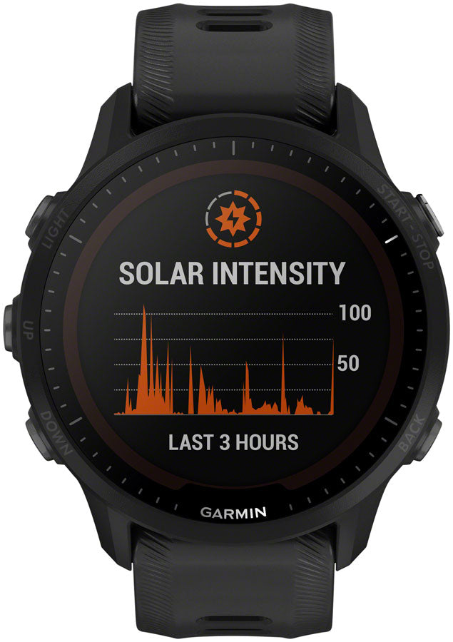 Garmin Forerunner 955 Solar GPS Smartwatch - 45.6mm, Black - Fitness Computers - Forerunner 955 Solar GPS Smartwatch