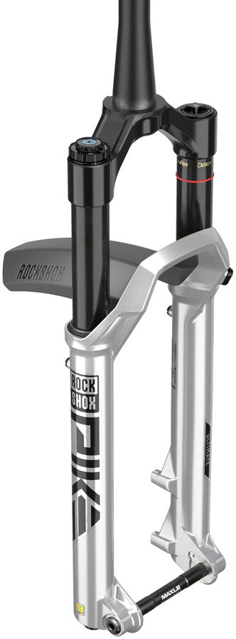 RockShox Pike Ultimate Charger 3 RC2 Suspension Fork - 27.5", 130 mm, 15 x 110 mm, 44 mm Offset, Silver, C1 MPN: 00.4020.697.001 UPC: 710845859748 Suspension Fork Pike Ultimate Charger 3 RC2 Suspension Fork