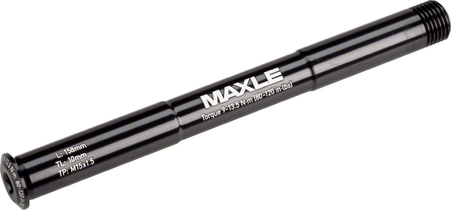 Maxle Stealth Front MTB 15x110mm (Length 158mm Thread 9mm, Pitch M15x1.50) Black