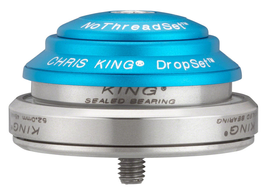 Chris King DropSet 2 Headset - 1-1/8 - 1.5", 42/52mm, 45 Deg, Matte Turquoise MPN: CAT2 UPC: 841529091489 Headsets DropSet 2 Headset