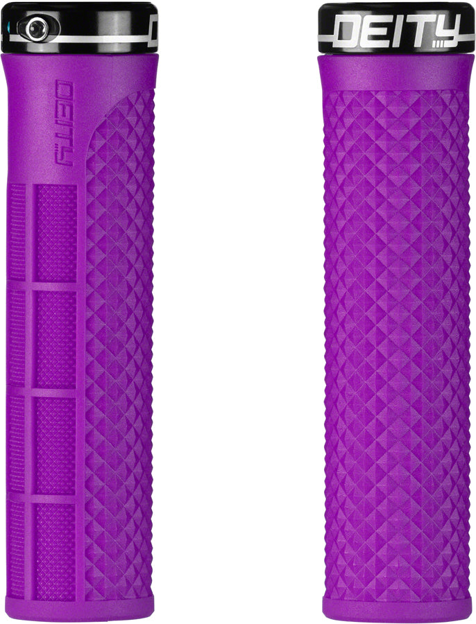 DEITY Lockjaw Grips - Purple, Lock-On MPN: 26-LKJAW-PU UPC: 817180024449 Grip Lockjaw Grips