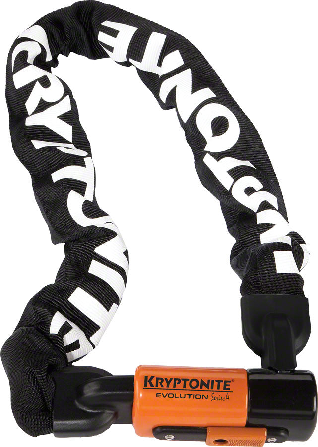 Kryptonite 1090 Evolution Series 4 Chain Lock: 3' (90cm) Keyed Key Bike