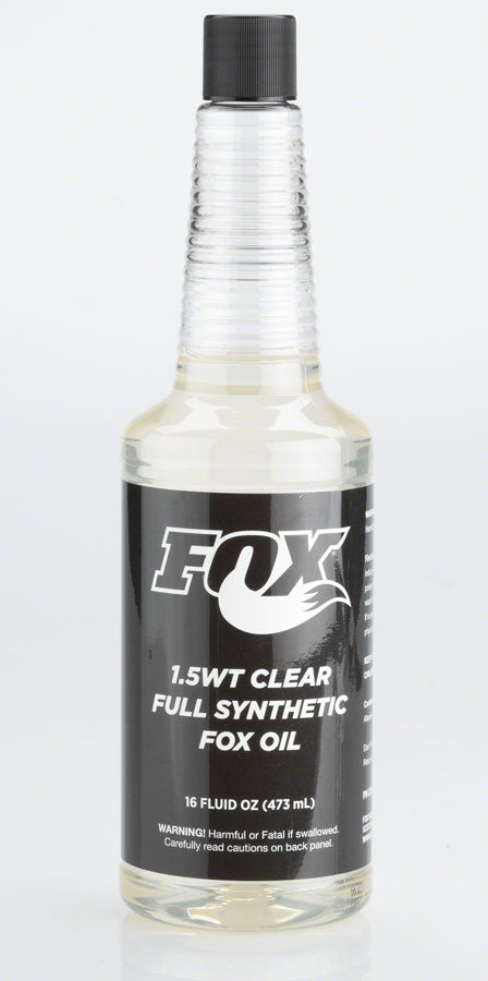 FOX 1.5 Weight Clear Seatpost Fluid, 16 oz MPN: 025-03-035 UPC: 611056142660 Suspension Oil and Lube Seatpost Fluid