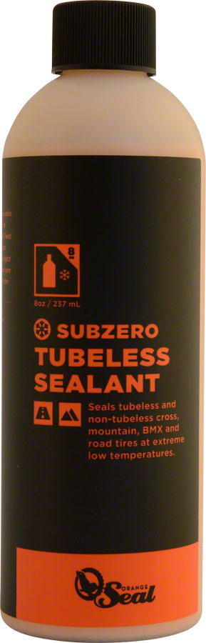 Orange Seal Subzero Tubeless Tire Sealant - 8oz MPN: 60820 UPC: 810026608209 Tubeless Sealant Subzero Tubeless Tire Sealant