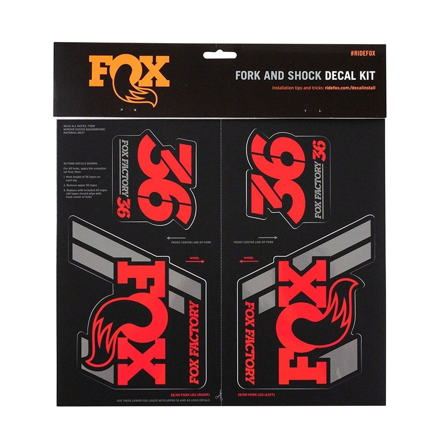 FOX Heritage Decal Kit for Forks and Shocks, Red MPN: 803-01-333 UPC: 611056170694 Sticker/Decal Heritage Decal Kit