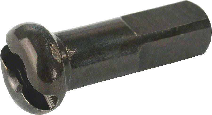 DT Swiss Pro Lock Spoke Nipples - Brass, 2.0 x 12mm, Black, Box of 100 MPN: NPBA20120S0100 Spoke Nipple ProLock 12mm Spoke Nipples