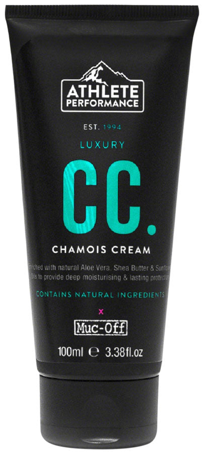 Athlete Performance by Muc-Off Luxury CC Chamois Cream: 100ml Tube - Anti Chafe - Luxury CC Chamois Cream